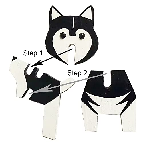 Red Dollar Handmade Wood Carved Animal Eyeglass Holder, Sunglasses Display Stand, Nightstand Home Office Desk Decor, Christmas Holiday New Year Red Dollar