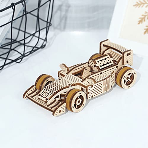 3D Wooden Puzzle T902 car - Wooden Puzzles for Adults - DIY Mechanical Model Building Kits, Wooden Craft Decoration Ornaments, Teen Educational STEM,