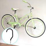 Menecor 12PCS Heavy Duty Bike Storage Hooks Bicycle Wall Mounted Hooks Large Screw Hooks for Wall,Ceiling Menecor