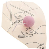 Toyvian 4pcs Graffiti Blank Racket Wooden Paddle Ball Toy Paddle Paint Toy Paddle Draw Toy Unfinished Wood Racket Classic Paddleball Wooden Catch Toyvian