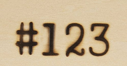 Walnut Hollow HotStamps Numbers & Symbols Set for Branding and Personalization of Wood, Leather, and Other Surfaces - WoodArtSupply