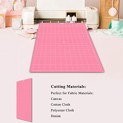 EVISWIY 4PCS 12x24 Mats for Cricut Maker 3/Maker Explore Air 2/Air/One with 5 PCS Blades StandardGrip/LightGrip/StrongGrip/FrabricGrip Multiple Green EVISWIY