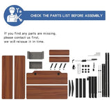 HEONAM L Shape Standing Desk with Drawer, 63x47 Inches Height Adjustable Sit Stand Up Desk with Storage Shelf, Home Office Desk Computer Workstation HEONAM