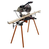 BORA Portamate PM-4000 - Heavy Duty Folding Miter Saw Stand with Quick Attach Tool Mounting Bars Orange 44 x 10 x 6.5 inches Bora