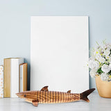 Garneck Wooden Shark Toy 10pcs Unfinished Wooden Wiggle Animal Joint Flexible Fish Shark Model for Girls Boys Garneck