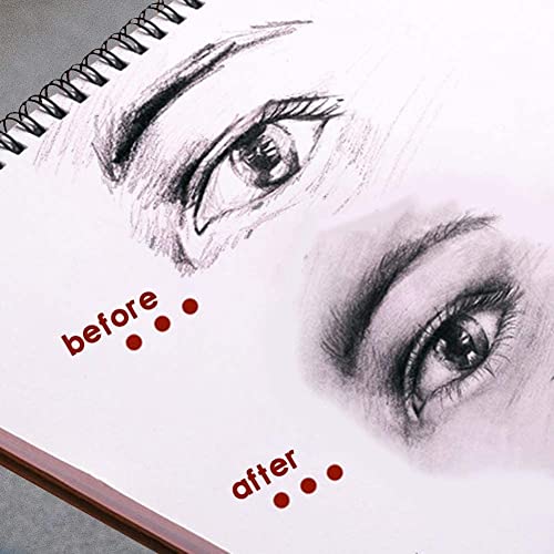 N NOROCME 12 PCS Blending Stumps and Tortillions Paper Art Blenders with Sandpaper Pencil Sharpener Pointer for Student Artist Charcoal Sketch N NOROCME