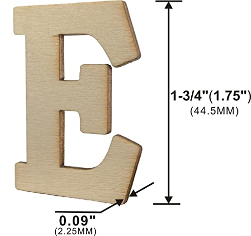  3 Inch 174 Pieces Unfinished Wood Letters Crafts Unpainted  Wooden Alphabet Letters for Sign Wall Decor Homemade(with Extras)