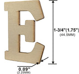 180 Pieces 1-3/4 Inch (1.75") Wooden Letters Wooden Numbers with Rustic Divider,Bold Font Unfinished Wood Alphabet A-Z and Numbers 0-9 Gifts Set for Cregugua