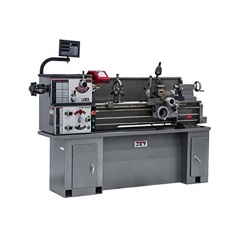 JET GHB-1340A, 13" x 40" Geared Head Bench Lathe, Collet Closer, Newall DP700 DRO, 2HP, 1Ph 230V (321581) Jet