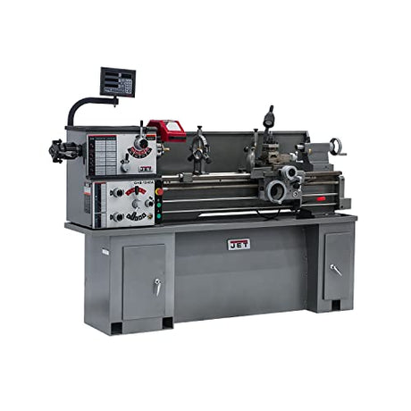 JET GHB-1340A, 13" x 40" Geared Head Bench Lathe, Collet Closer, Newall DP700 DRO, 2HP, 1Ph 230V (321581) Jet