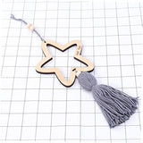 PartyKindom 2pcs Unfinished Wood Stars Baby Room Hanging Ornament Star Ornament Nursery Star Decor Ceiling Decor PartyKindom