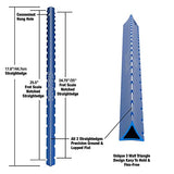MusicNomad Tri-Beam 3 'n 1 Dual Notched Straightedge Luthiers Tool for Guitar Necks including Fender, Gibson, PRS (MN821) MusicNomad