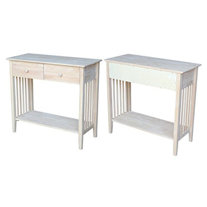 International Concepts Mission Styled Server and Console Table, Unfinished