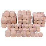 SUPVOX Blank Dice Dice 20pcs Blank Wood Dice Cubes Crafts Wooden Cubes Wood Square Blocks Square Wooden Blocks for DIY Crafts Making Painting (25mm) SUPVOX
