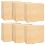 ACXFOND 6PCS 4x4x2 inch Basswood Carving Blocks, Unfinished Wood Blocks for Crafts, Unfinished MDF Wood Squares Wooden Blocks for Arts and Crafts ACXFOND