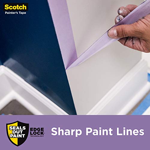 Scotch Delicate Surfaces Painters Tape, 1.88 in x 60 yd, Damage-Free Painting Prep, Protect Delicate Surfaces, UV & Sunlight Resistant, Solvent-Free Scotch