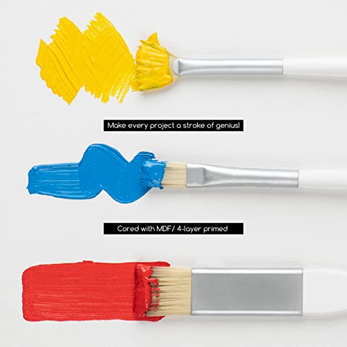 Meeden Professional Paint Brushes Set, 10 Pcs Long Handled Artist