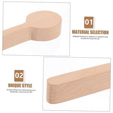 TEHAUX 4pcs Unfinished Wooden Spoon Wooden Craft Whittling Kit Whittling Craft Kit Sugar Spoon Wood Carving Unfinished Wooden Scoops Wood Carving TEHAUX