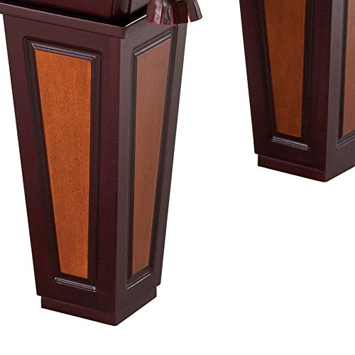 Fat Cat by GLD PRODUCTS Reno 7.5â€™ Pool Table with Dark Cherry Finish and Wine Colored Cloth, Accuslate Billiard Surface for Consistent Straight Fat Cat by GLD Products