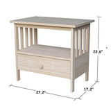 International Concepts Mission TV Stand, Unfinished IC International Concepts