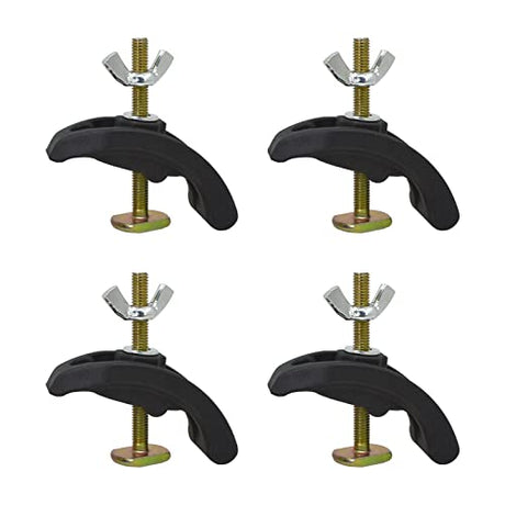 4 Pcs Arcuate Press Plate Clamp - T Track Hold Down Clamps Engraving Machine Pressure Plate Clamp Fixture Clamp for Woodworking and CALIDAKA