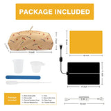 26pcs Resin Heating Mat Kit: Epoxy Resin Curing Machine for Resin Molds Shorten Curing Time Epoxy Resin Kit for Crafts w/ Resin Drying Mat Silicone akisey