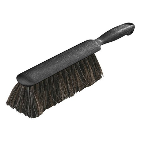 SPARTA Flo-Pac Counter Brush, Bench Brush, Dustpan Brush with Long Lasting for Counters, Floors, And Fireplace, 8 Inches, Black SPARTA