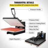 VEVOR Heat Press 16x20, 1700W Power Heat Press Machine, Fast Heating, High Pressure Heat Press Machine for T-Shirt, Digital Industrial Sublimation VEVOR