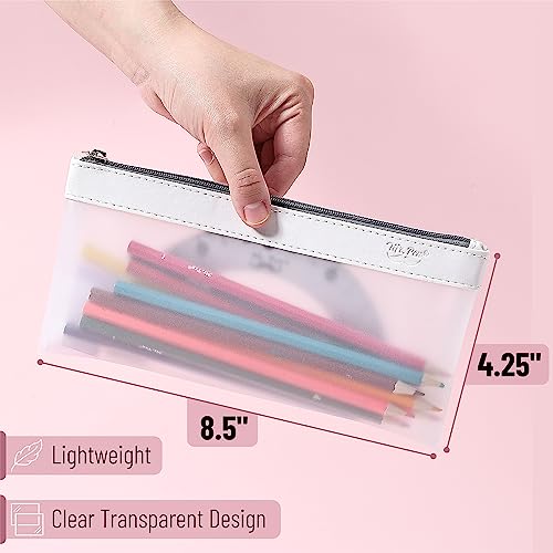 Mr. Pen- Clear Pencil Pouch, 3 Pack, Clear Pencil Case, Pencil Bags, Clear Pouch, Pencil Case for Kids Pencil Case, Clear Makeup Pouch, Kids Pencil Mr. Pen