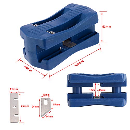 Edge Banding Trimmer, Veneer/Laminate Edge Trimmer Mini Plastic PVC Plywood Melamine Wood Edge Band Cutter, Manual Trimming Woodworking Tool TIOIT COEME