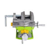 BACHIN Rotary Table 90 ° 3" Cross Slide Drill Press Vise Horizontal Precision Milling Drilling Machine Vernier Reading Milling Drilling Boring BACHIN