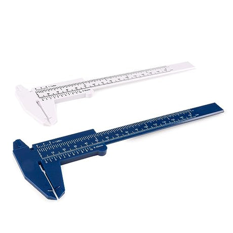 Ultrassist Plastic Vernier Caliper (2pcs), 150 mm Mini Plastic Caliper for School Student, Portable 0-6 Inch Measuring Tools, Sliding Gauge Ultrassist