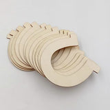 VILLCASE 24pcs Arts and Crafts for Adults Green Gifts Wooden Clothing Rack Boys Craft Horseshoe Wood Chips Wood Slices Hobby Craft DIY Green Wood VILLCASE