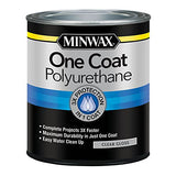 Minwax 356100000 One Coat Polyurethane, Quart, Gloss Minwax