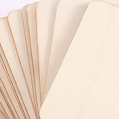 ZOENHOU 150 PCS 4 x 4 Inch Squares Unfinished Wood Pieces, Durable Blank Basswood Sheets, Square Wooden Tiles for Crafts Wall Symbol Letter