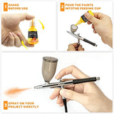 XDOVET Airbrush Paint, 28 Colors Airbrush Paint Set (30 ml/1 oz), Ready to Spray, Opaque & Neon Colors, Water-Based, Premium Acrylic Airbrush Paint XDOVET