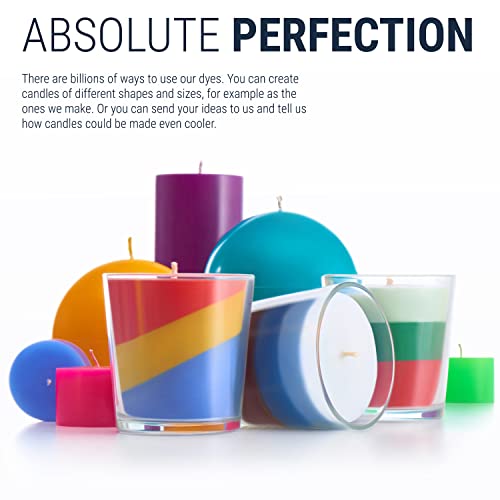 Candle Dyes for Soy Candle Making - Wax Сolor Dye Color Chips for Soy Wax - 16 Popular Colors Wax Dye Flakes Candle Shop