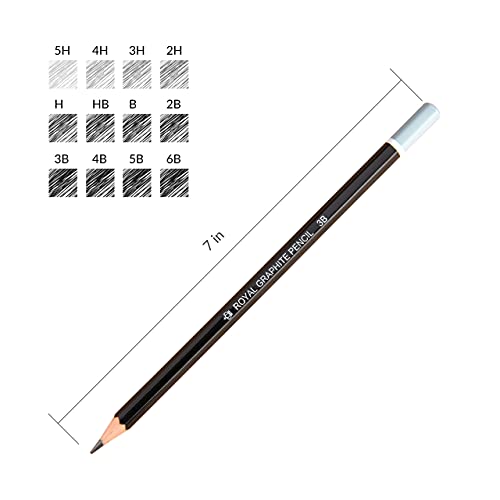 Royal & Langnickel SPEN-12 Essentials Sketching Pencil Set, 12-Piece - WoodArtSupply