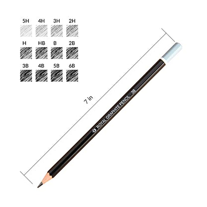 Royal & Langnickel SPEN-12 Essentials Sketching Pencil Set, 12-Piece - WoodArtSupply