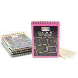 Bright Creations 8 Pack Rainbow Scratch Paper Pads for Kids with Wooden Styluses, 10 Sheets (5.5 x 3.9 In) Bright Creations