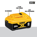 DEWALT 20V MAX Battery, Premium 6.0Ah (DCB206) DEWALT