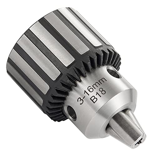 Eumtenr Heavy Duty 5/8" Drill Chuck with K32 Chuck Key and MT2 Shank | #2 Morse Taper Arbor - WoodArtSupply