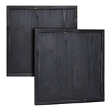 3-Pack Unfinished Wooden Panel Boards, 12x12-Inch Wood Plaque with Brass Sawtooth Picture Wall Hangers and Screws for Paintings, Custom Signs, Menu Bright Creations