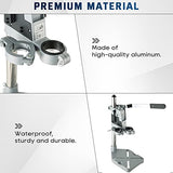 ATPEAM Drill Press Adapter for Hand Drill | Double Hole Universal Bench Clamp Portable Drill Press Stand Workbench Repair Tool Dremel Drill Press for ATPEAM