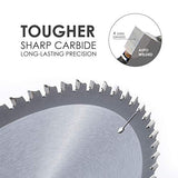 Luckyway 12 Inch Miter Saw Blade 100T with 1 Inch Arbor TCT Circular Saw Blade for Cutting Wood Luckyway