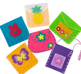 Flying Childhood Felt Craft Kits for Girls Christmas Gift Sewing Own Purses Arts and Crafts for Kids Ages 5 6 7 8 DIY Projects for Beginners Toddlers Flying Childhood