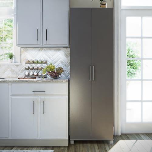 SystemBuild Camberly 24" Utility Storage Cabinet in Graphite Gray