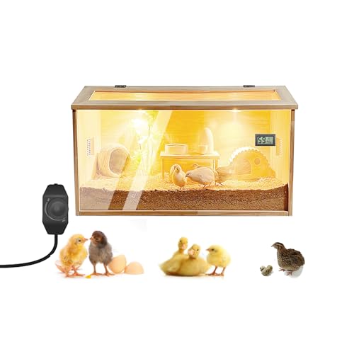 Wooden Chicken brooder Box Quail rutinChick brooder,Chicken Bedding for coop Chicken brooder Box Baby Chicken coop Heater Supplies Indoor Chicken