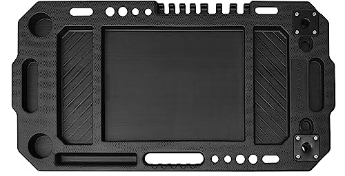 Powerbuilt Adjustable Work Table with Tool Holders and Convertible Dolly Function, Multi-Use, Home, Garage, Worksite - 642928ECE, Black Powerbuilt