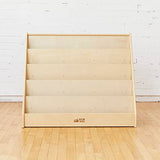 ECR4Kids Single-Sided Book Display, Classroom Bookshelf, Natural ECR4Kids